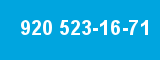 920 523-16-71 920 523-16-71